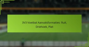 3V3 Voetbal Aanvalsformaties: Ruit, Driehoek, Plat